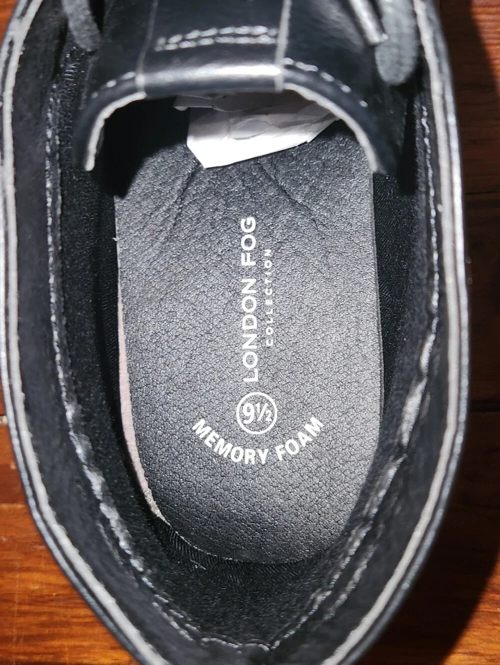 London Fog Men's Black Chukka Boots Memory Foam Comfort Size 9.5- NWT